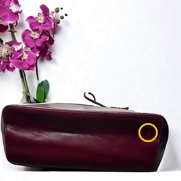 Authentic Kate Spade XL Janie Smooth Leather Cherrywood Tote ECU - Picture 10 of 15